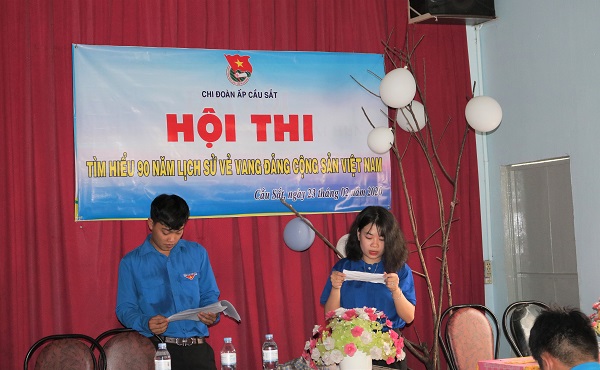 Sinh hoạt chính trị tại các Chi đoàn thanh niên ấp, khu phố huyện Bàu Bàng