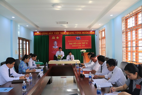 Đại hội Chi bộ Chi Cục Thi hành án dân sự huyện Bàu Bàng lần thứ II, nhiệm kỳ năm 2020-2025