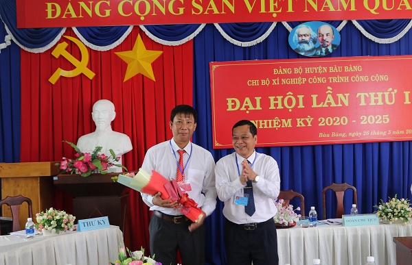 Chi bộ Xí nghiệp Công trình Công cộng huyện Bàu Bàng tổ chức Đại hội lần thứ I, nhiệm kỳ 2020 – 2025