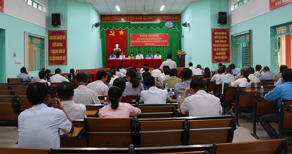 Đại biểu HĐND tỉnh Bình Dương, huyện Bàu Bàng tiếp xúc với cử tri xã Lai Hưng