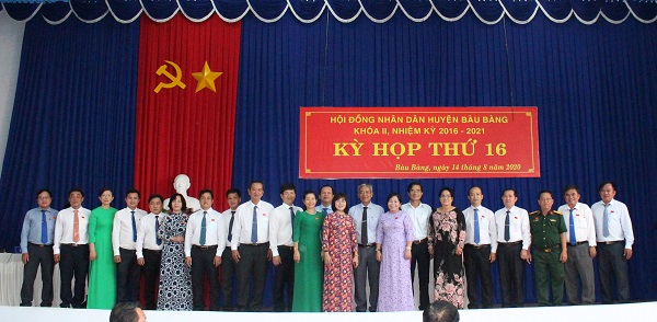 Hội đồng nhân dân huyện Bàu Bàng tổ chức kỳ họp thứ 16 (kỳ họp thường lệ giữa năm 2020) HĐND huyện Bàu Bàng khóa II, nhiệm kỳ 2016-2021