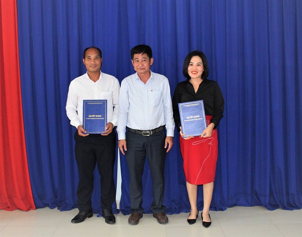 UBND huyện Bàu Bàng công bố quyết định về công tác cán bộ