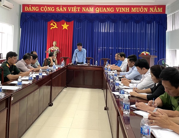 Họp Ban Chỉ đạo, Ban Chỉ huy Hội trại tòng quân huyện Bàu Bàng năm 2021