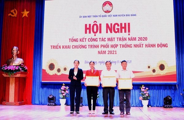 Ủy ban MTTQ VN huyện Bàu Bàn tổng kết công tác mặt trận năm 2020