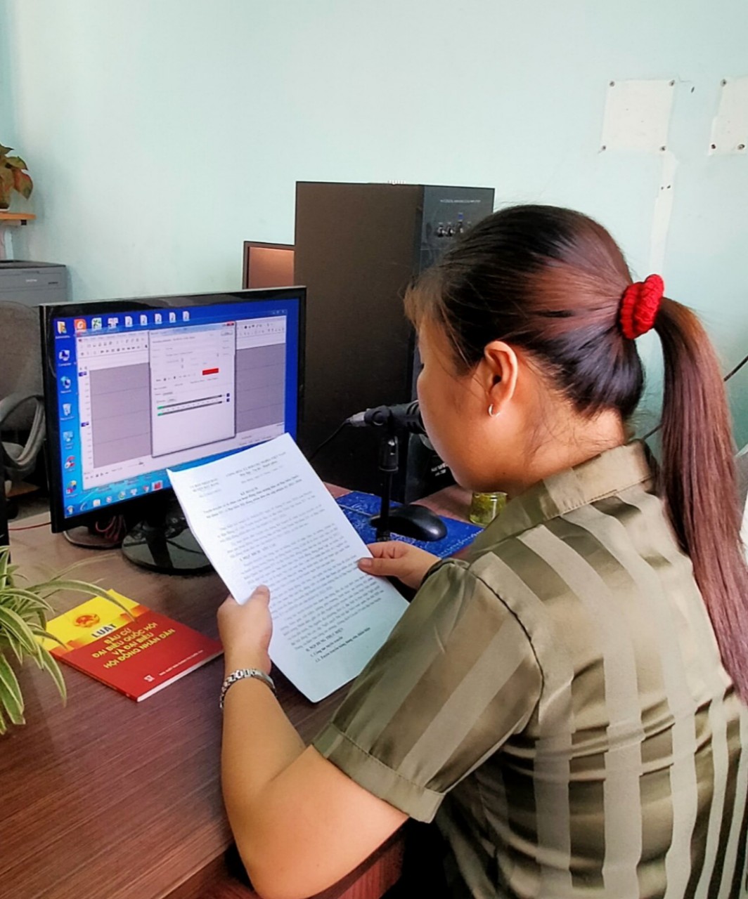 Hệ thống truyền thanh huyện Bàu Bàng tăng cường công tác tuyên truyền về bầu cử