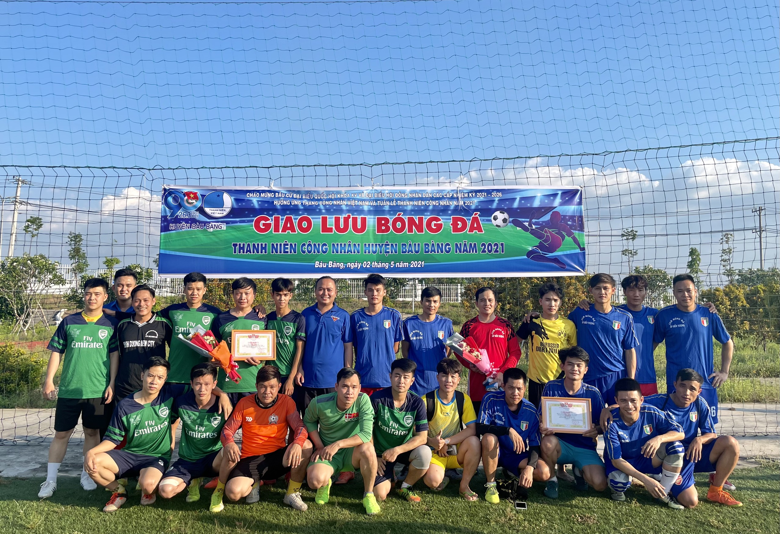 Giải bóng đá thanh niên công nhân huyện Bàu Bàng năm 2021