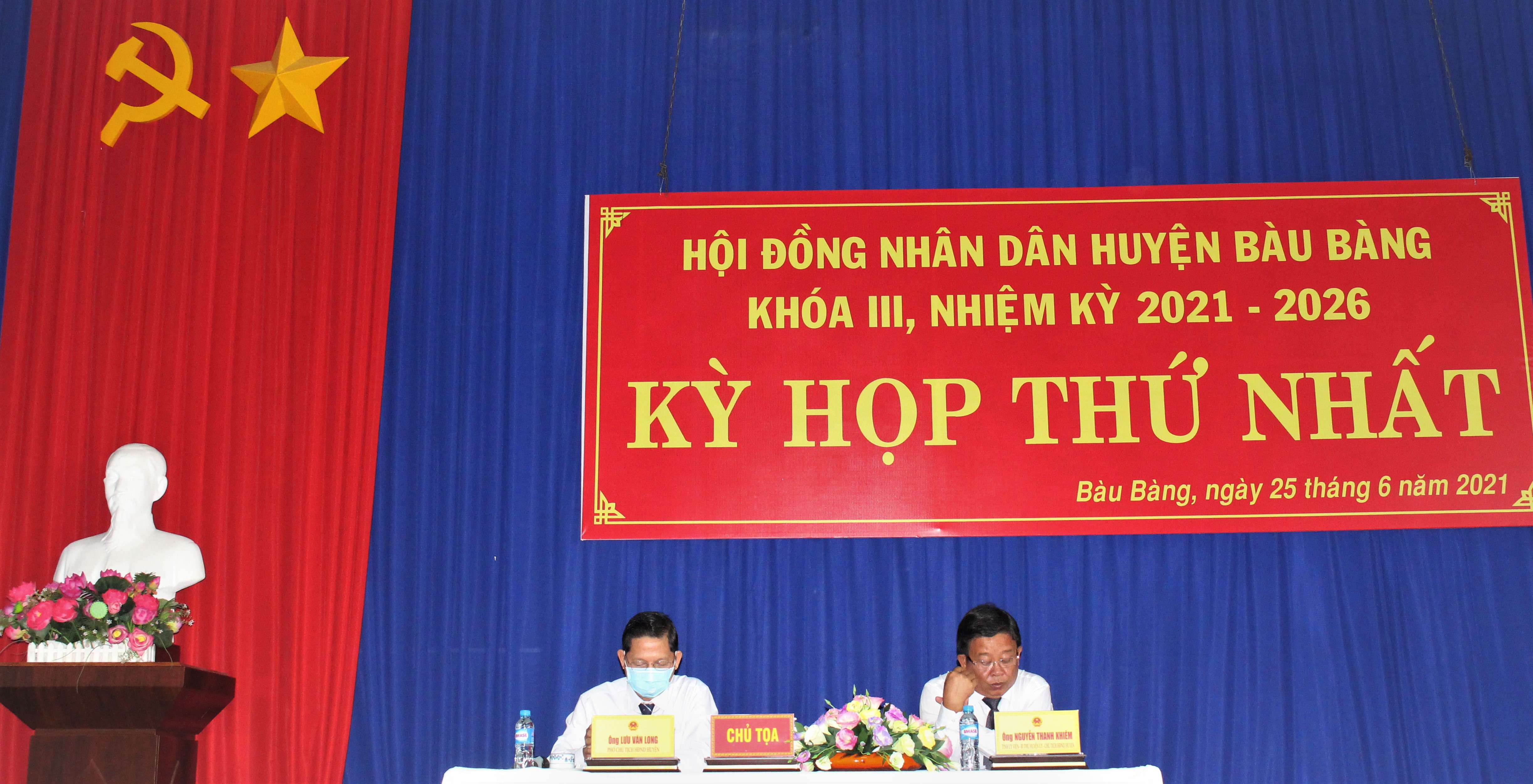 Huyện Bàu Bàng khai mạc Kỳ họp thứ nhất HĐND huyện khóa III, nhiệm kỳ 2021 -2026
