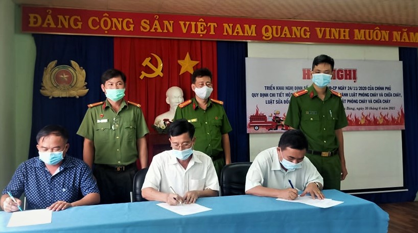 Huyện Bàu Bàng triển khai Nghị định số 136 của Chính phủ quy định một số điều và biện pháp thi hành Luật PCCC và Luật sửa đổi, bổ sung một số điều của Luật PCCC