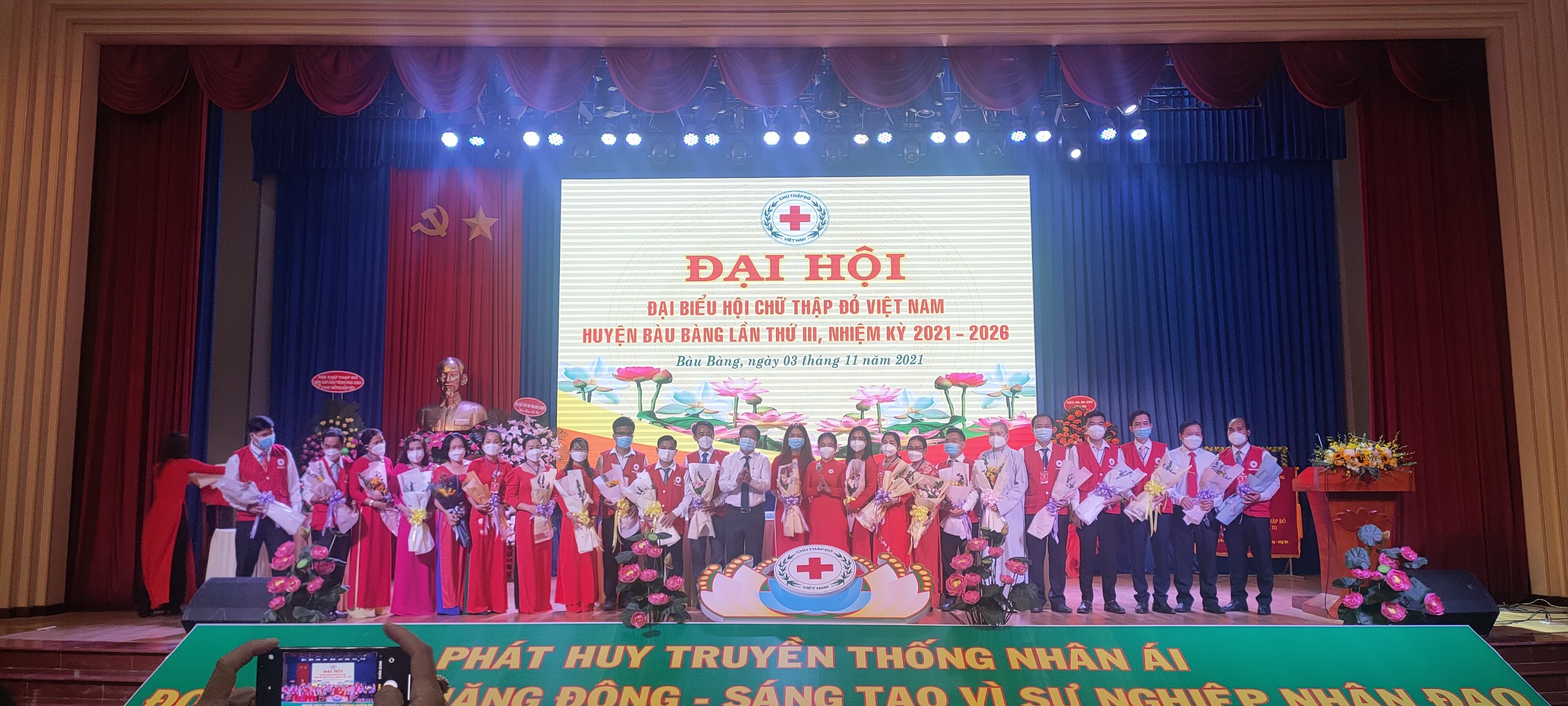 Đại hội Đại biểu Hội Chữ thập đỏ huyện Bàu Bàng lần thứ III nhiệm kỳ 2021 - 2026