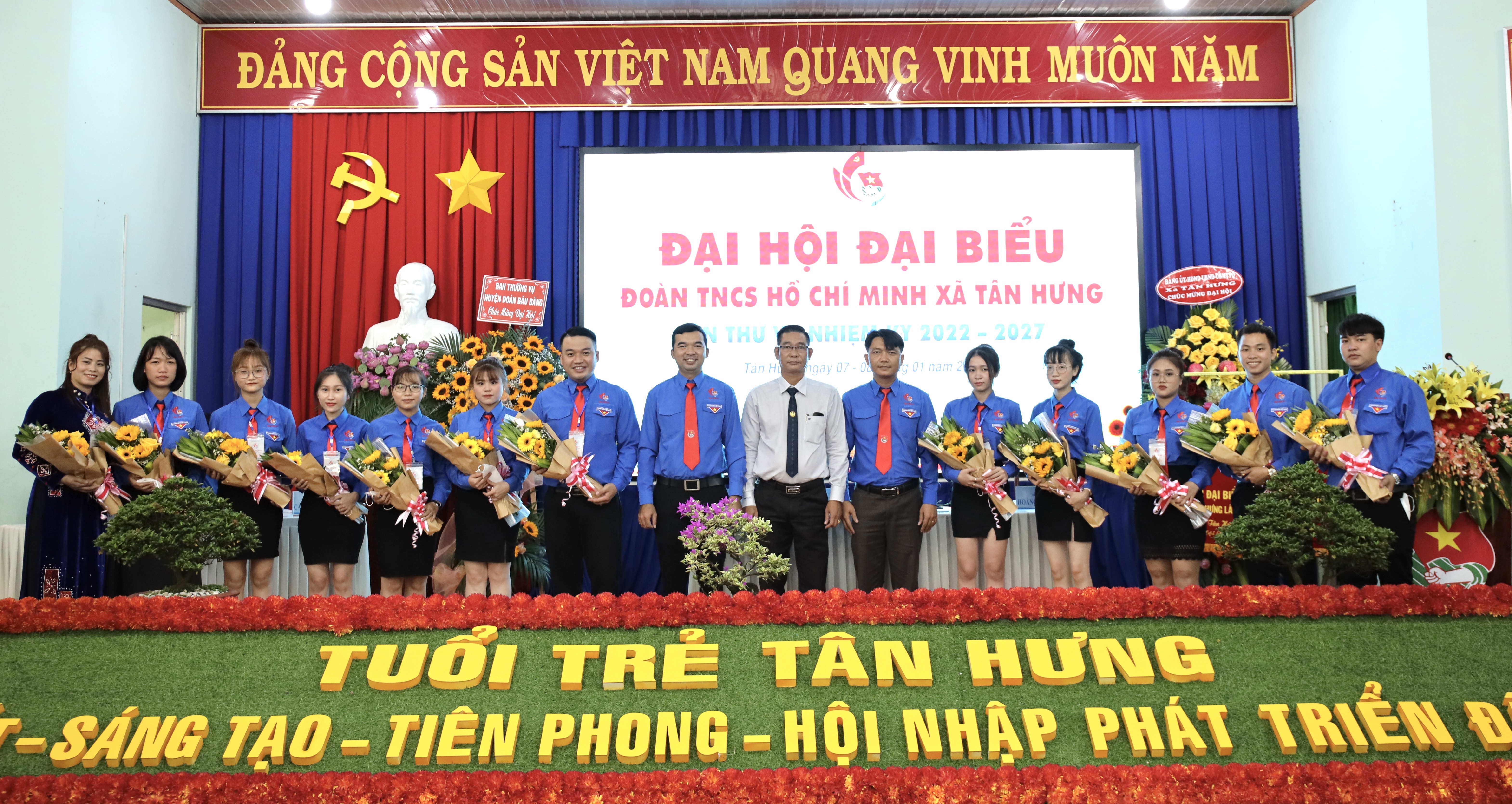 Đại hội Đại biểu Đoàn TNCS Hồ Chí Minh xã Tân Hưng lần thứ VI, nhiệm kỳ 2022 -2027 thành công tốt đẹp