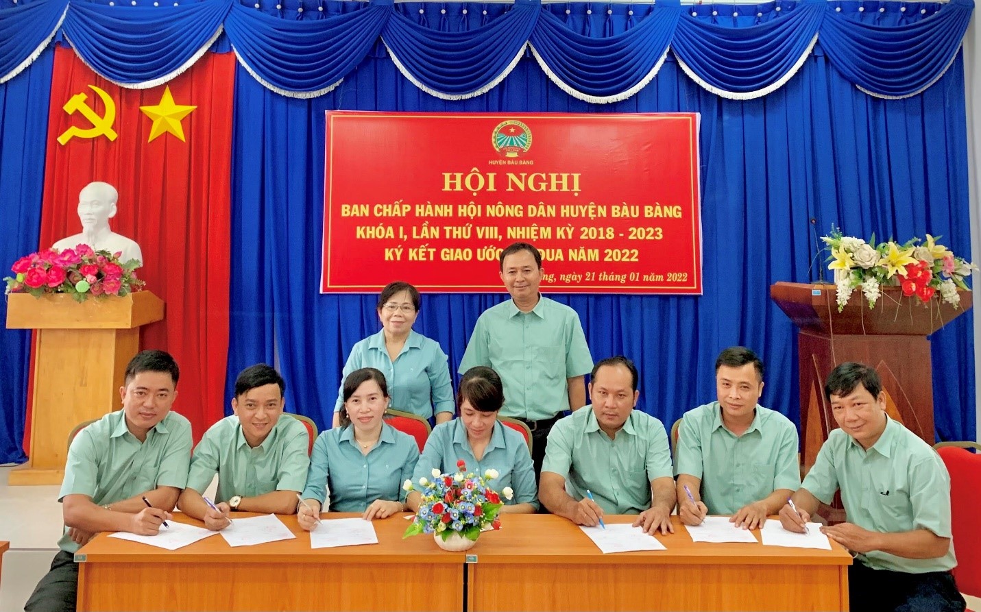 Hội Nông dân Bàu Bàng tổ chức ký giao ước thi đua năm 2022