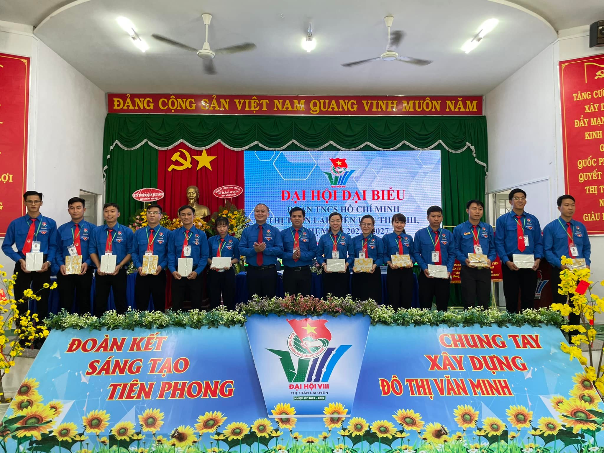 Đoàn thanh niên huyện Bàu Bàng chỉ đạo tổ chức thành công Đại hội cấp cơ sở