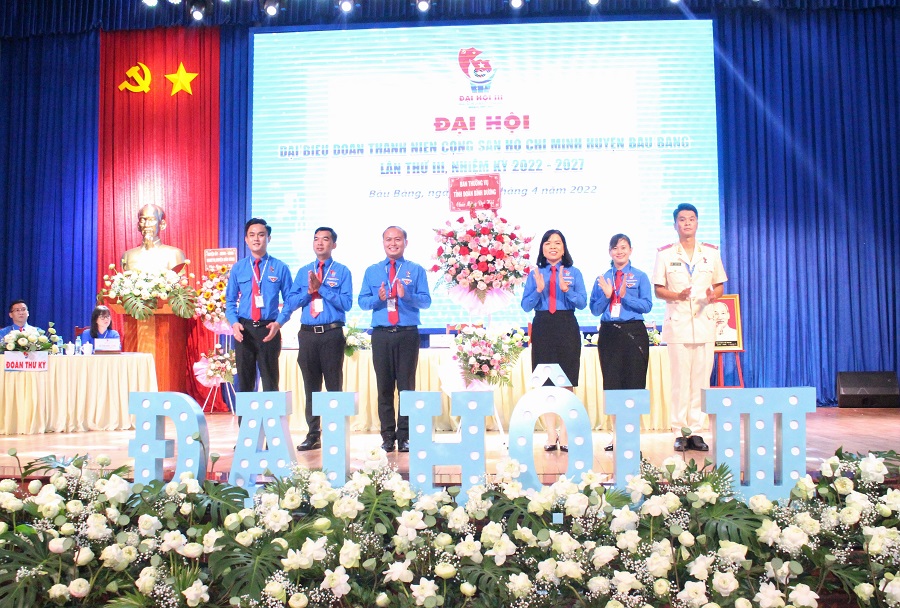Khai mạc Đại hội Đại biểu Đoàn TNCS Hồ Chí Minh huyện Bàu Bàng lần thứ III, nhiệm kỳ 2022 - 2027