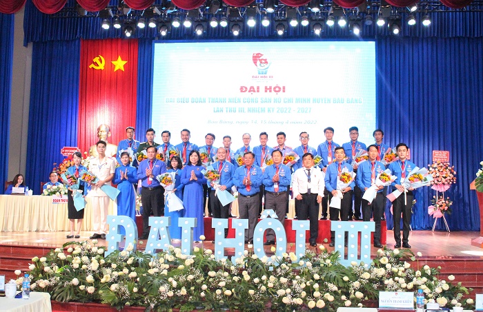 Bế mạc Đại hội Đại biểu Đoàn TNCS Hồ Chí Minh huyện Bàu Bàng lần thứ III, nhiệm kỳ 2022-2027