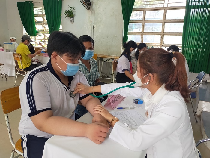 Huyện Bàu Bàng tổ chức lễ phát động chiến dịch tiêm chủng vắc xin cho trẻ em từ 5 cho dưới 12 tuổi