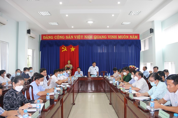 Huyện Bàu Bàng họp thường kỳ tháng 4, triển khai phương hướng nhiệm vụ tháng 5 năm 2022