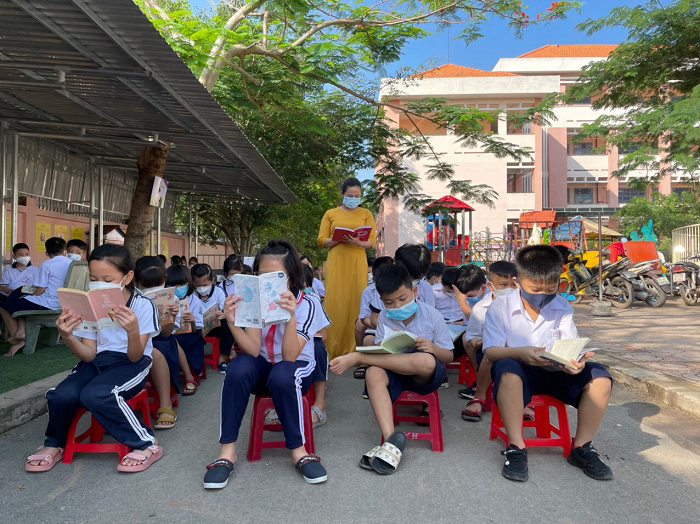Trường tiểu học Hưng Hoà tổ chức ngày hội đọc sách năm 2022