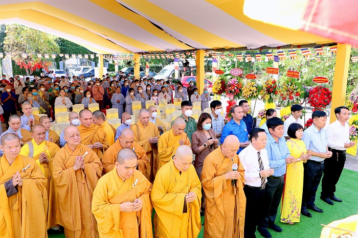Ban Trị sự GHPG Việt Nam huyện Bàu Bàng trang ngiêm cử hành Đại lễ Phật đản PL.2566-DL 2022