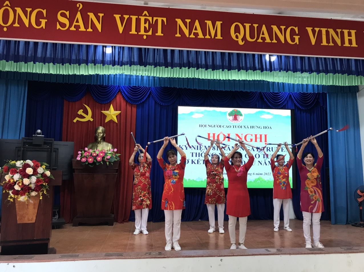 Hội Người cao tuổi xã Hưng Hòa kỉ niệm 81 năm ngày truyền thống người cao tuổi Việt Nam và Sơ kết công tác Hội 6 tháng đầu năm 2022