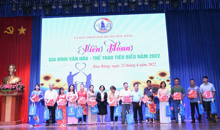 Huyện Bàu Bàng tổ chức liên hoan gia đình văn hóa - thể thao tiêu biểu năm 2022