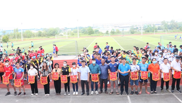 Bàu Bàng tổ chức Tổ chức Hội thao cán bộ Công đoàn chào mừng kỷ niệm 93 năm ngày thành lập Công đoàn Việt Nam