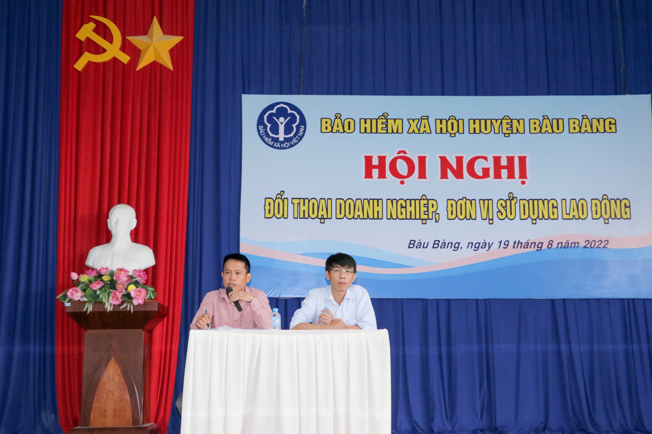 Bảo hiểm xã hội huyện Bàu Bàng tổ chức hội nghị đối thoại với doanh nghiệp, đơn vị sử dụng lao động năm 2022