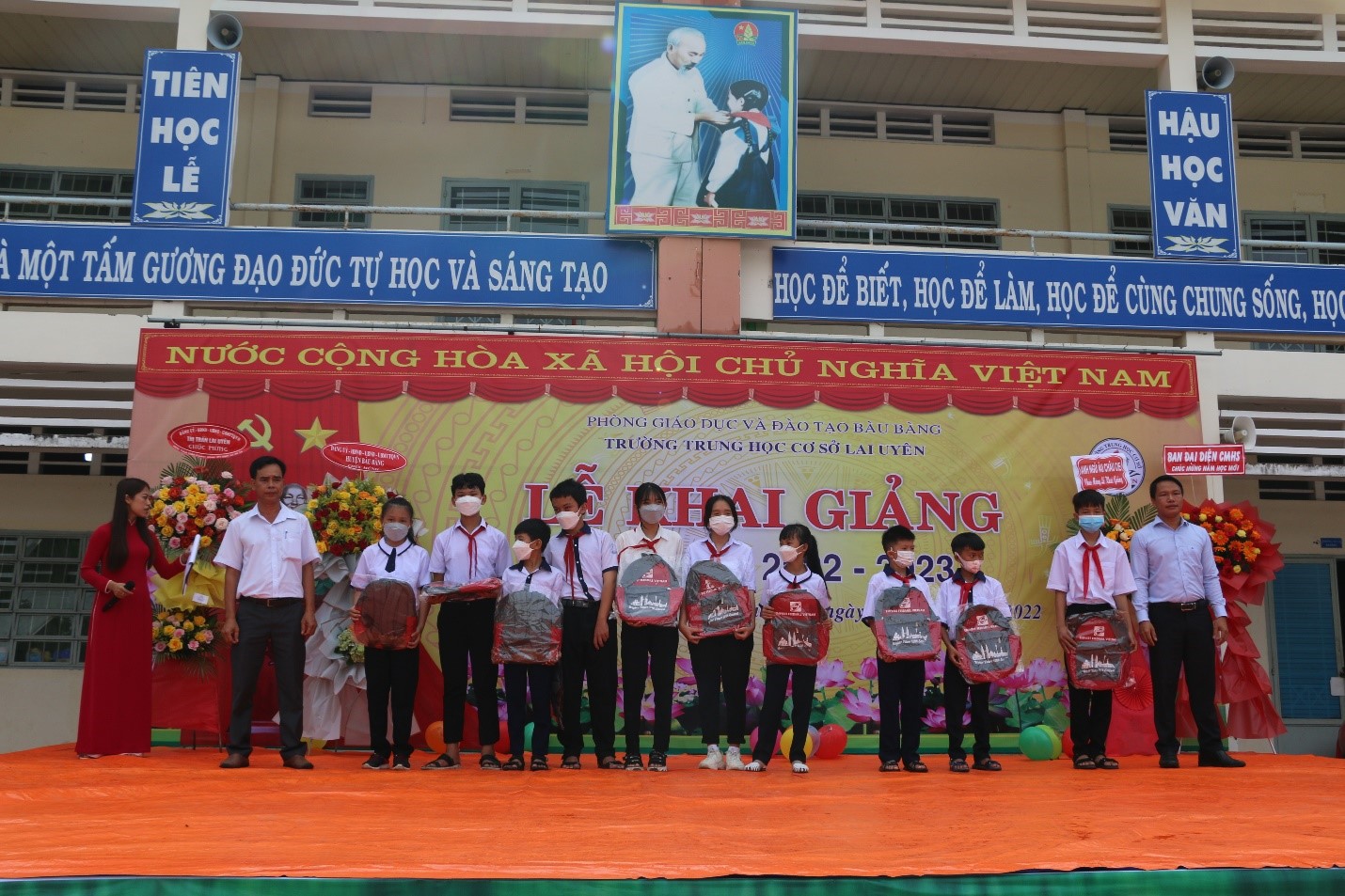 Trường THCS Lai Uyên tổ chức lễ khai giảng năm học mới 2022-2023