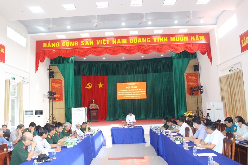 Bàu Bàng tổ chức Hội thảo xác minh thông tin, phiên hiệu, vị trí, số lượng hài cốt liệt sỹ trên địa bàn xã Long Nguyên và Thị trấn Lai Uyên