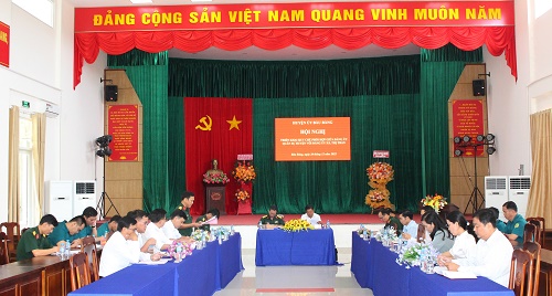 Huyện Bàu Bàng, tỉnh Bình Dương: tổ chức hội nghị triển khai quy chế phối hợp giữa Đảng ủy Quân sự huyện với Đảng ủy 7 xã, thị trấn trên địa bàn huyện