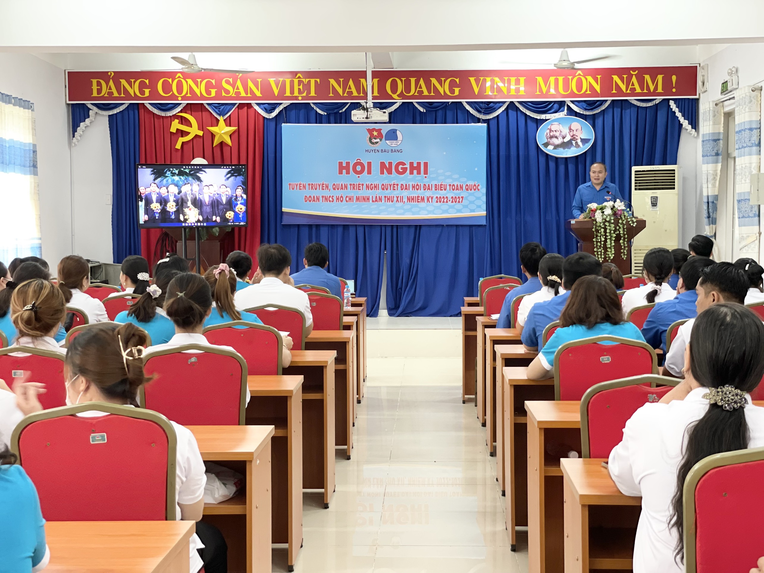 Huyện Đoàn đã tổ chức hội nghị tuyên truyền, quán triệt Nghị quyết Đại hội Đoàn toàn quốc lần thứ XII, nhiệm kỳ 2022-2027