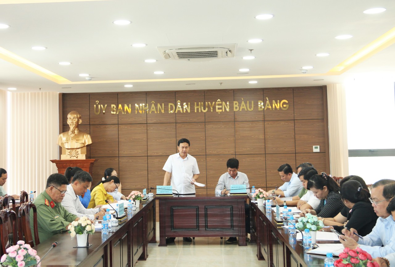 BCĐ phong trào TDĐKXDĐSVH tỉnh Bình Dương phúc tra kết quả tại huyện Bàu Bàng