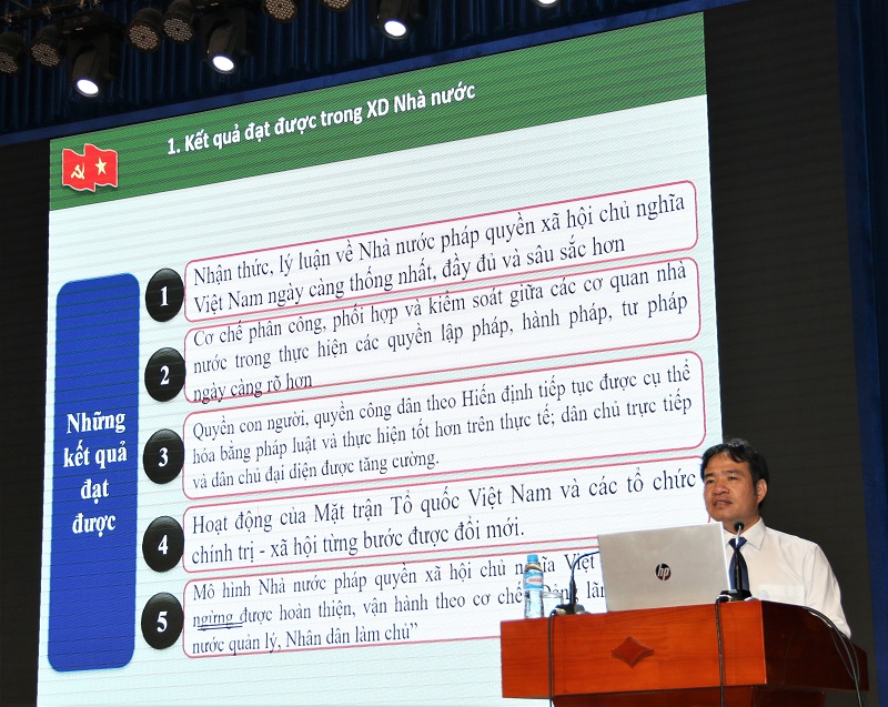 Huyện ủy Bàu Bàng tổ chức hội nghị trực tuyến học tập quán triệt, tuyên truyền và triển khai thực hiện Nghị quyết Hội nghị lần thứ 6 Ban chấp hành Trung ương Đảng khóa XIII
