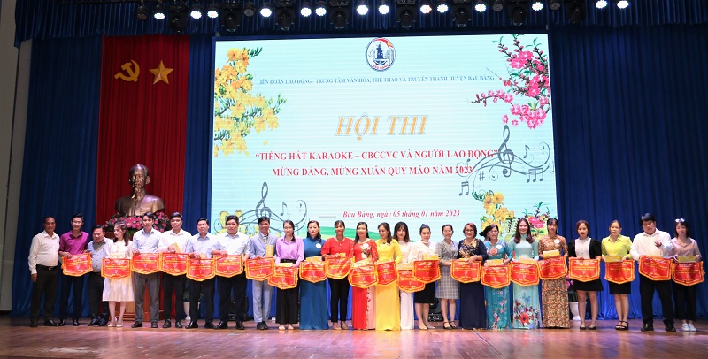 Bàu Bàng tổ chức hội thi Tiếng hát karaoke cán bộ, công chức, viên chức và người lao động năm 2023