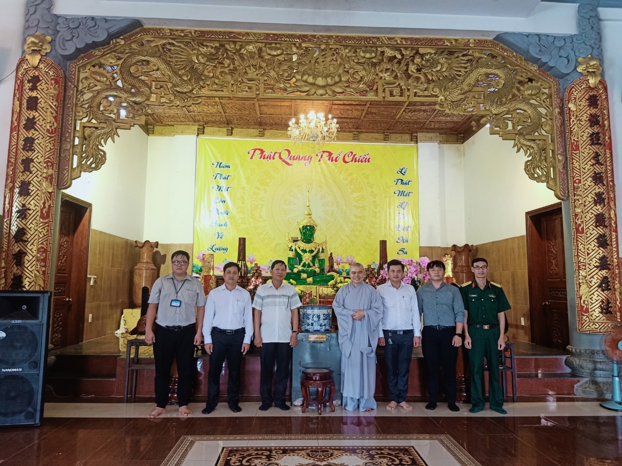 Lãnh đạo huyện Bàu Bàng thăm các cơ sở phật giáo nhân dịp lễ phật đản Phật lịch 2567