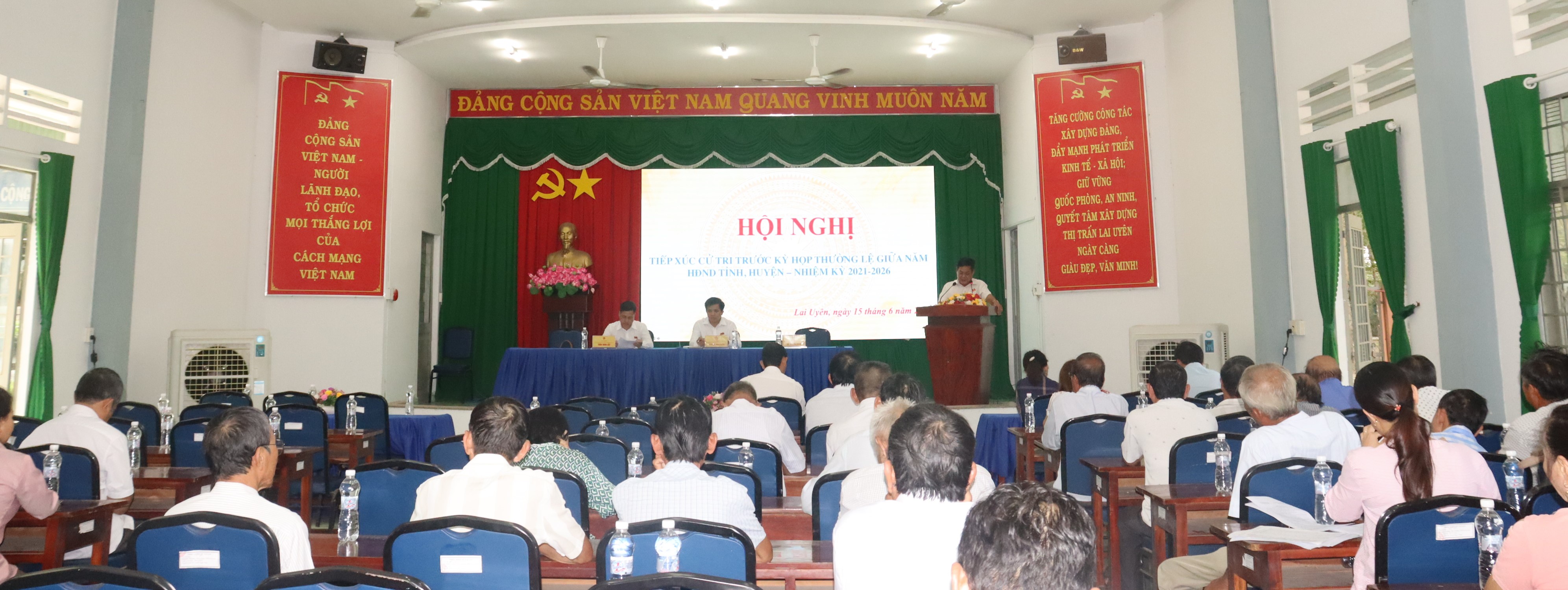 Thị trấn Lai Uyên tổ chức hội nghị tiếp xúc cử tri với HĐND tỉnh, huyện trước kỳ họp thường lệ giữa năm 2023, nhiệm kỳ 2021-2026