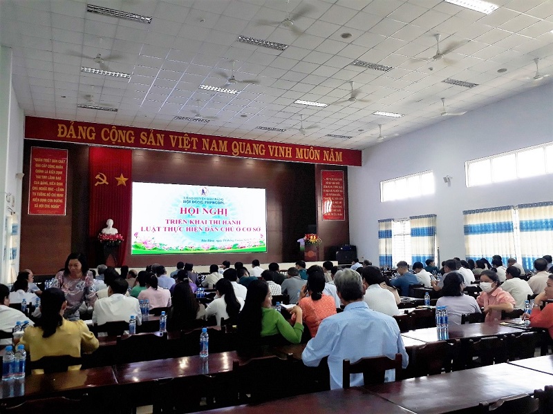 Bàu Bàng tổ chức Hội nghị triển khai thi hành Luật Thực hiện dân chủ ở cơ sở trên địa bàn huyện.