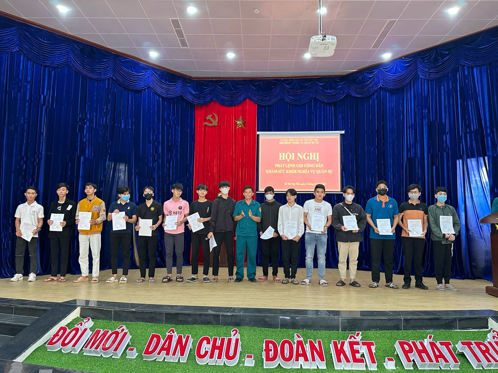 Thực hiện kế hoạch số 594 của Hội đồng Nghĩa vụ quân sự huyện Bàu Bàng về phát lệnh khám sức khỏe NVQS chuẩn bị gọi công dân nhập ngũ năm 2024.