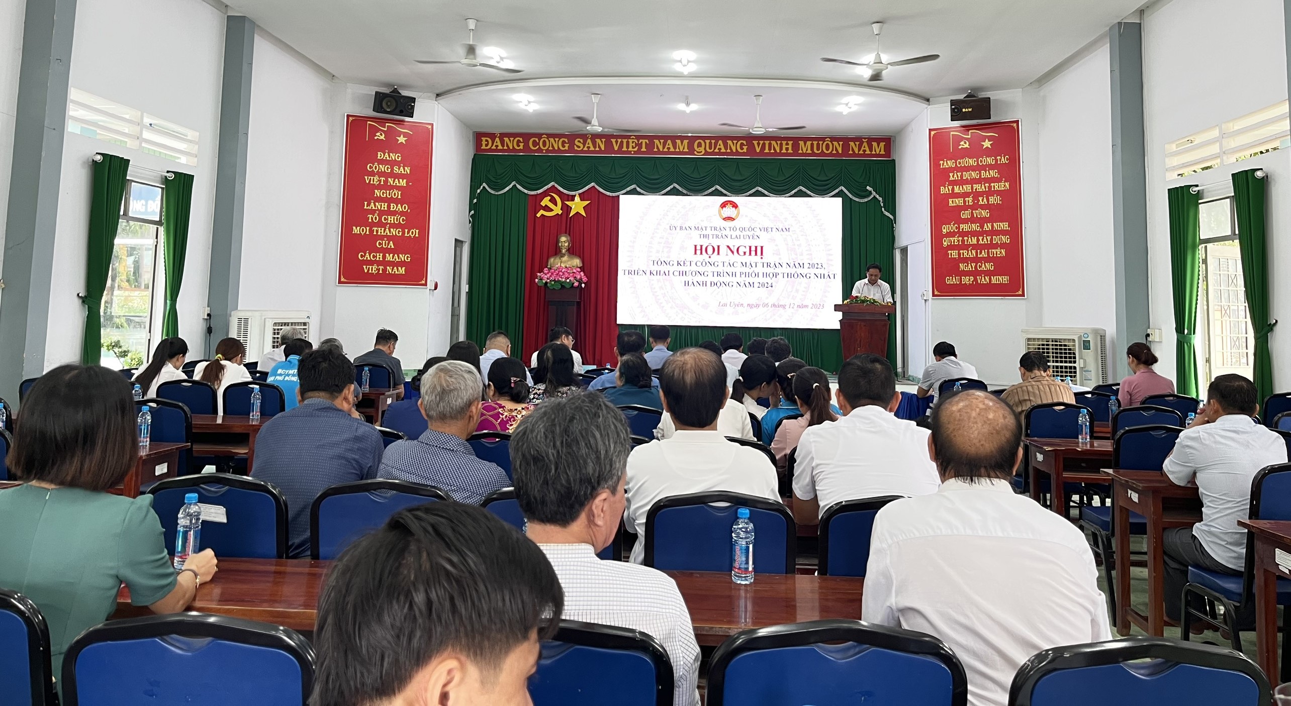 Ủy ban MTTQ Việt Nam thị trấn Lai Uyên tổ chức Hội nghị tổng kết công tác mặt trận năm 2023