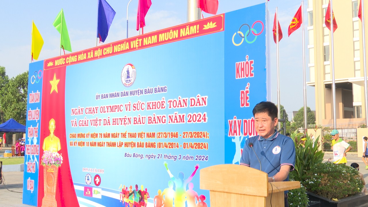 Huyện Bàu Bàng: Tổ chức Ngày chạy Olympic vì sức khỏe toàn dân năm 2024