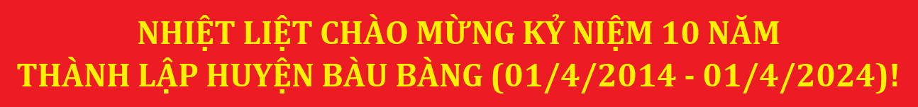 Lịch làm việc của Thường trực HĐND và UBND huyện Bàu Bàng từ ngày 08/4/2024 đến ngày 14/4/2024