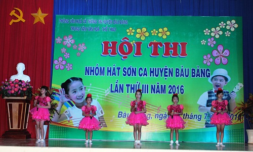 Xã Hưng Hòa đạt giải nhất toàn đoàn Hội thi “Nhóm hát Sơn ca” huyện Bàu Bàng lần III năm 2016