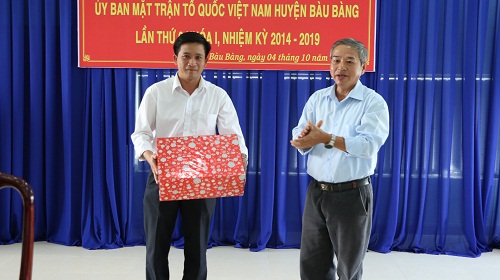 Ủy ban MTTQ Việt Nam huyện Bàu Bàng tổ chức Hội nghị hiệp thương bầu chức danh Phó Chủ tịch Ủy ban MTTQ Việt Nam huyện nhiệm kỳ 2014-2019