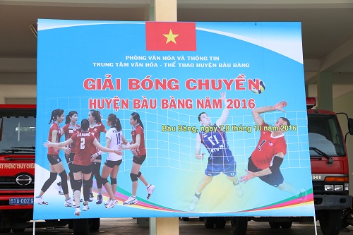 Khai mạc giải bóng chuyền huyện Bàu Bàng năm 2016