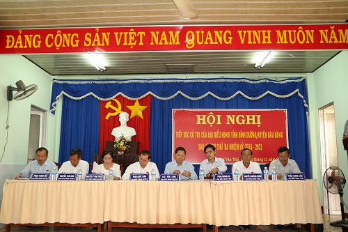 Đại biểu HĐND tỉnh, huyện tiếp xúc cử tri tại xã Trừ Văn Thố