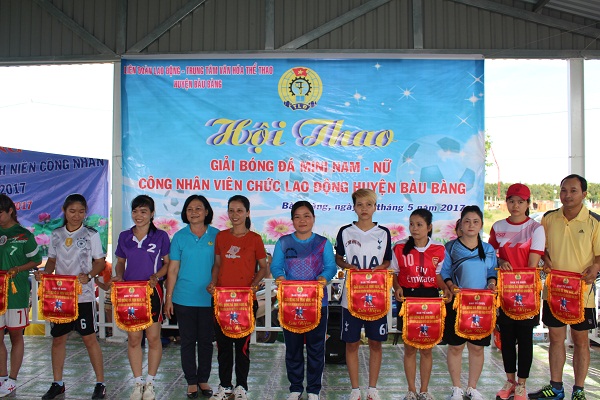Giải bóng đá mini Nam, Nữ công nhân viên chức lao động năm 2017
