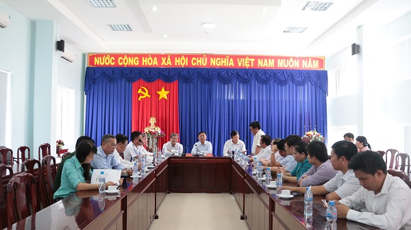 Lãnh đạo huyện Bàu Bàng tổ chức giao lưu với lãnh đạo huyện Cai Lậy – tỉnh Tiền Giang