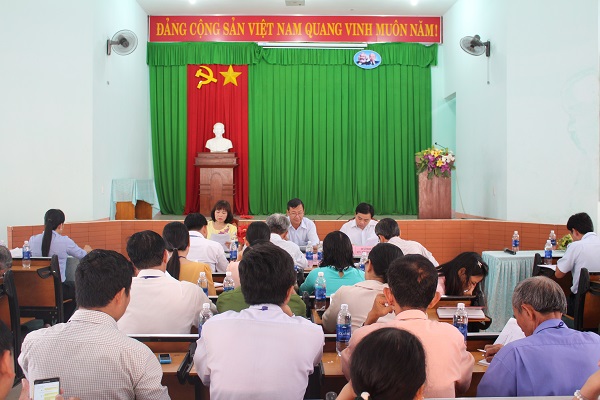 Lãnh đạo huyện Bàu Bàng làm việc với xã Lai Hưng