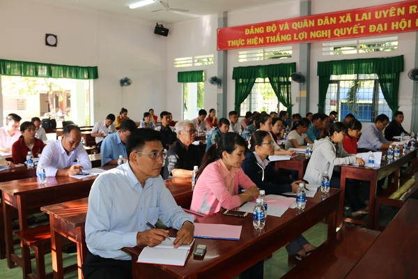 Huyện Bàu Bàng tổ chức Hội nghị tập huấn công tác quản lý về vệ sinh an toàn thực phẩm năm 2017