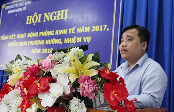 Huyện Bàu Bàng tổng kết công tác kinh tế năm 2017