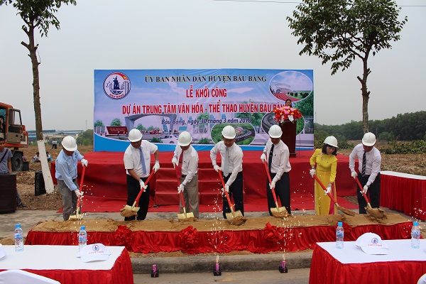 Huyện Bàu Bàng khởi công xây dựng Trung tâm Văn hóa-Thể thao huyện